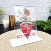 60 Years 60th Wedding Anniversary Gift Heart Photo Personalised Acrylic Plaque