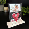 60 Years 60th Wedding Anniversary Gift Heart Photo Personalised Acrylic Plaque