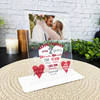 2 Year 2nd Wedding Anniversary Gift Heart Photo Personalised Acrylic Plaque