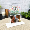 Any Year Wedding Anniversary Gift Flutes Photo Personalised Acrylic Plaque