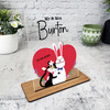 Funny Cat Bunny Couple Wedding Day Gift Personalised Acrylic Plaque