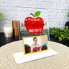 To The Very Best Teaching Assistant Gift Apple Photo Personalised Acrylic Plaque