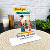 Thank You Teaching Assistant Gift Doodles Photo Personalised Acrylic Plaque