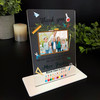 Thank You Teacher Gift School Blackboard Photo Personalised Acrylic Plaque