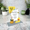 Thank You Teacher Gift Yellow School Elements Personalised Acrylic Plaque