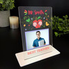 Best Teacher Gift Apple Purple Photo Personalised Acrylic Plaque