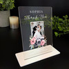 Gift For Wedding Photographer Pink Camera Photo Personalised Acrylic Plaque