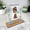 Grandfather Gift For Grandad Blue Green Photo Personalised Acrylic Plaque