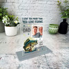 Fishing Gift For Dad Fishing Photo Fish Green Personalised Acrylic Plaque