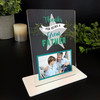 Thanks Great Father Green Photo Gift For Dad Personalised Acrylic Plaque
