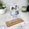 Gift For Dad You're The Best Grey Star Photo Personalised Acrylic Plaque