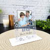 Gift For Dad You're The Best Grey Star Photo Personalised Acrylic Plaque