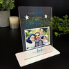 Lucky To Have A Dad Like You Gift Blue Photo Personalised Acrylic Plaque