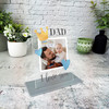 Gift For Dad I Love You Photo Crown Personalised Acrylic Plaque