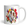 Bright Flowers Wedding Day Gift Couple Photo Congratulations Personalised Mug