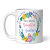Daughter Happy Easter Gift Egg Floral Wreath Coffee Tea Cup Personalised Mug