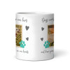 Dog Pet Memorial Sympathy Gift Leaves Paw Prints Hearts Photo Personalised Mug