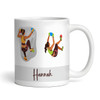Female Rock Climbing Gift Coffee Tea Cup Personalised Mug