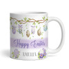 Happy Easter Gift Purple Easter Eggs Coffee Tea Cup Personalised Mug