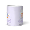 Happy Easter Gift Purple Rabbit Flowers Coffee Tea Cup Personalised Mug