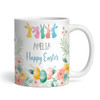 Happy Easter Gift Bunny Flowers Bright Photo Coffee Tea Cup Personalised Mug