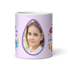 Happy Easter Gift Purple Easter Egg Photo Coffee Tea Cup Personalised Mug