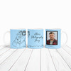 Photography Gift Line Art Blue Photo Coffee Tea Cup Personalised Mug