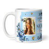 Amazing Nurse Gift Blue Flowers Photo Coffee Tea Cup Personalised Mug