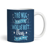 This Mug Belongs To Best Vicar Gift Blue Coffee Tea Cup Personalised Mug