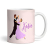 Waltz Couple Dancing Gift Peach Coffee Tea Cup Personalised Mug