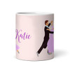 Waltz Couple Dancing Gift Peach Coffee Tea Cup Personalised Mug