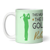 Best Golfer Gift Green Silhouette Coffee Tea Cup Personalised Mug
