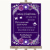 Purple and Silver Pick A Prop Photobooth Personalised Wedding Sign