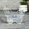 Baby Boy Blue Floral Memorial Butterfly Plaque Sympathy Gift Keepsake Gift