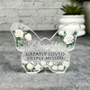 Daughter-In-Law White Roses Memorial Butterfly Plaque Sympathy Keepsake Gift