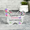Cousin 18th Pink Purple Happy Birthday Present Butterfly Plaque Keepsake Gift