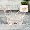 30 & Fabulous 30th Birthday Present Female Peach Butterfly Plaque Keepsake Gift