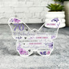 70 & Fabulous 70th Birthday Present Female Purple Butterfly Plaque Keepsake Gift