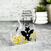 Yellow Wings Silhouette Pet Memorial Cat Plaque Sympathy Gift Keepsake Gift