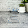 Dad Blue Dandelion Gravestone Plaque Sympathy Gift Keepsake Memorial Gift