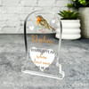 Nephew Robin Heart Gravestone Plaque Sympathy Gift Keepsake Memorial Gift