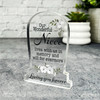 Niece White Floral Gravestone Plaque Sympathy Gift Keepsake Memorial Gift