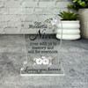Niece White Floral Gravestone Plaque Sympathy Gift Keepsake Memorial Gift