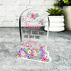 Fiancée Pink Purple Gravestone Plaque Sympathy Gift Keepsake Memorial Gift