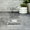 Sister White Floral Gravestone Plaque Sympathy Gift Keepsake Memorial Gift