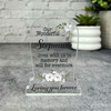 Stepmum White Floral Gravestone Plaque Sympathy Gift Keepsake Memorial Gift