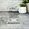 Daughter White Floral Gravestone Plaque Sympathy Gift Keepsake Memorial Gift