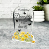 Daughter Yellow Floral Gravestone Plaque Sympathy Gift Keepsake Memorial Gift