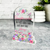 Daughter-In-Law Pink Purple Gravestone Plaque Sympathy Keepsake Memorial Gift