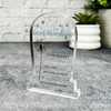 Great Grandson Blue Dandelion Gravestone Plaque Sympathy Keepsake Memorial Gift
